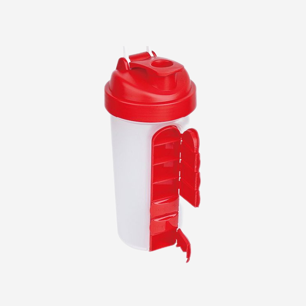 20oz. Shaker Bottle With 7Days Pill Box 