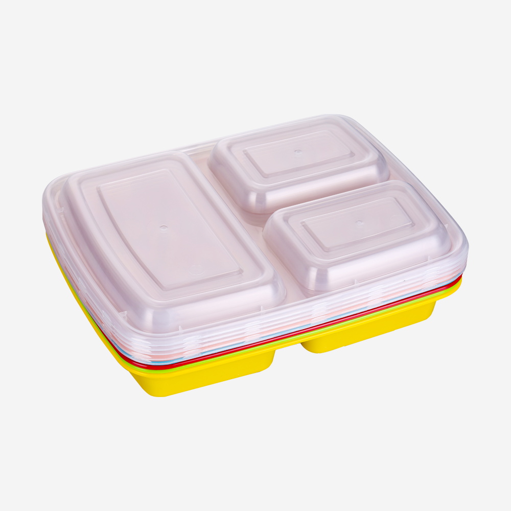 Food Container Set 3 comp. 32oz. Disposable