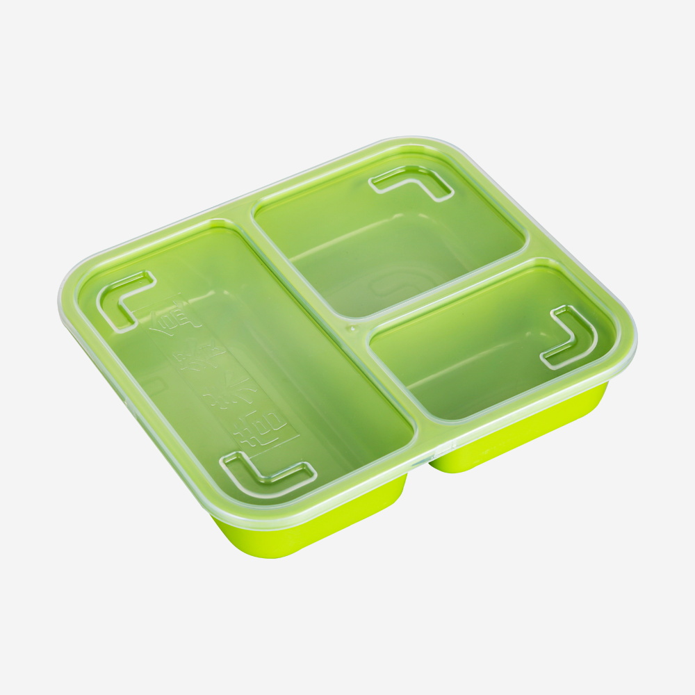 3 Compartments Food Container with Lid