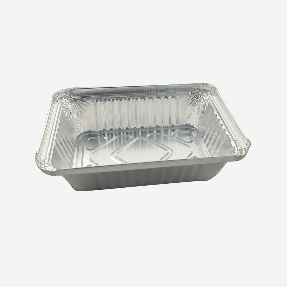 Food Grade Aluminum Foil Trays Baking Roasting Take Out Food Containers