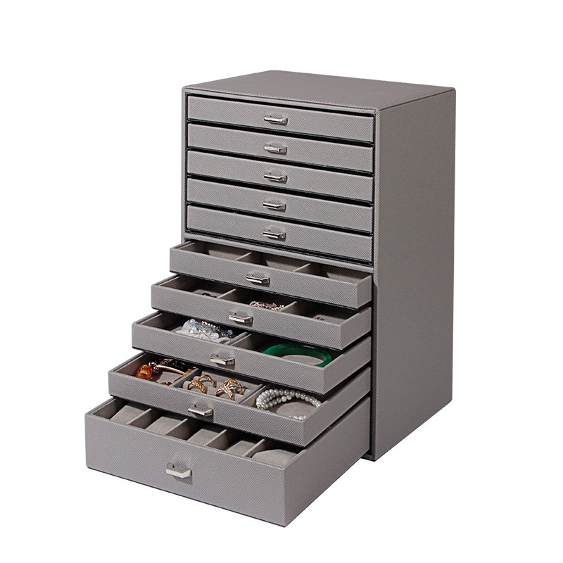 Huge Jewelry box Organizer, Synthetic Leather Watch, Ring, Earring, Necklace Storage Organizer