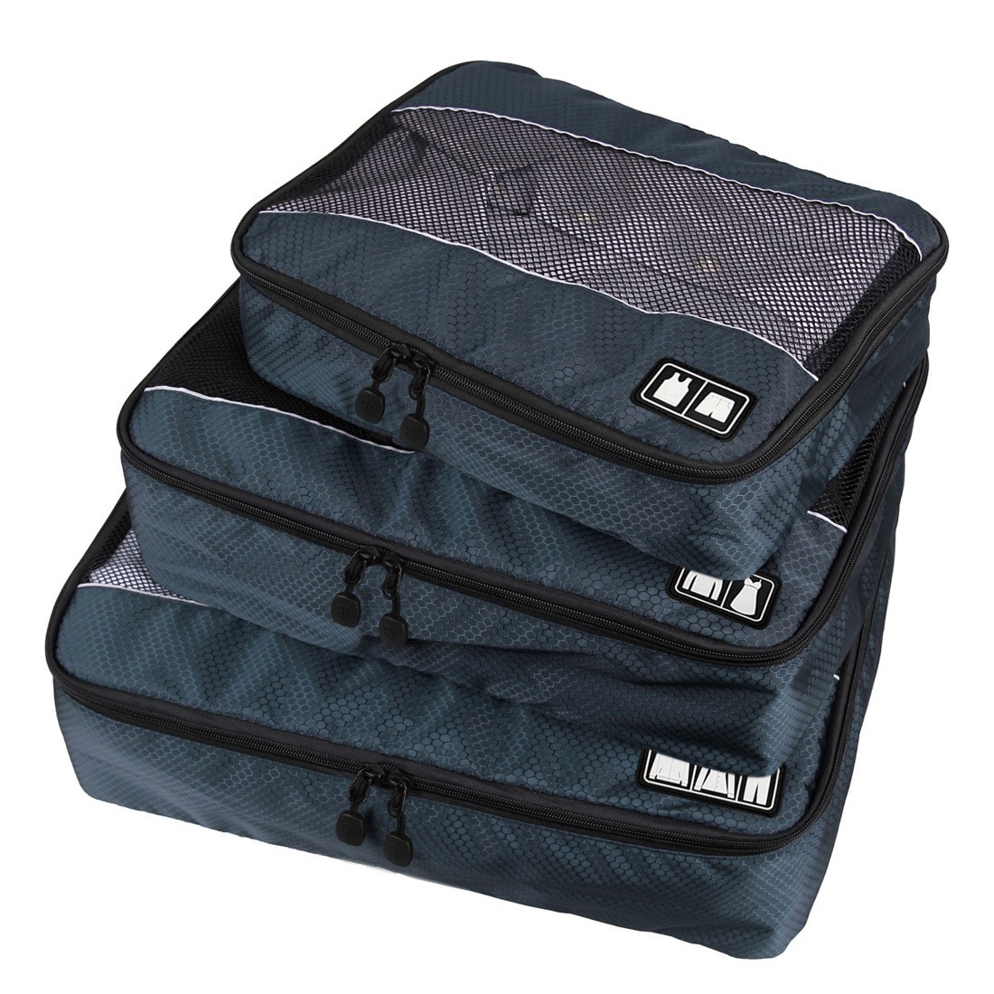 3 Sets of Various Colored Packing Cubes in 3 Sizes (Large, Medium, Small), Packing Cubes for Travel Accessories Travel Essentials, Luggage Organizer Packing Bags for Carry on Suitcases