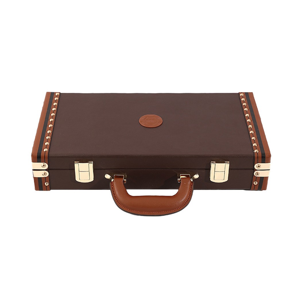 Scroll Poker Chip Set in Aluminum Carry Case - Casino Ceramic Clay Composite 10-Gram Quality