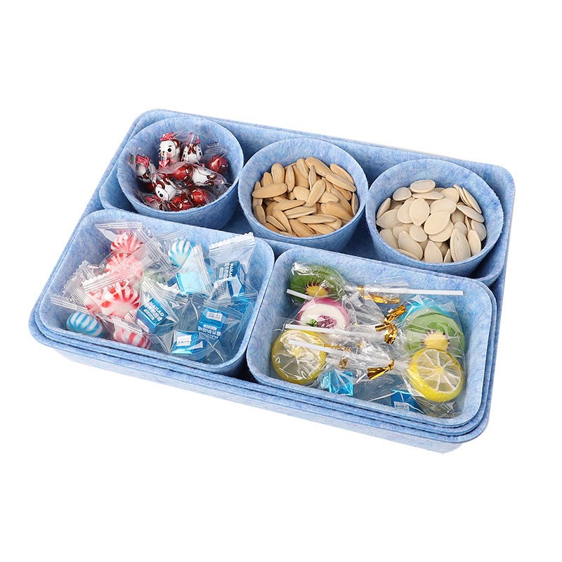 8--Tier Felt Desk Organizer, Desk Accessories & Home Office Supplies, Removable Trays, Seperable felt holders