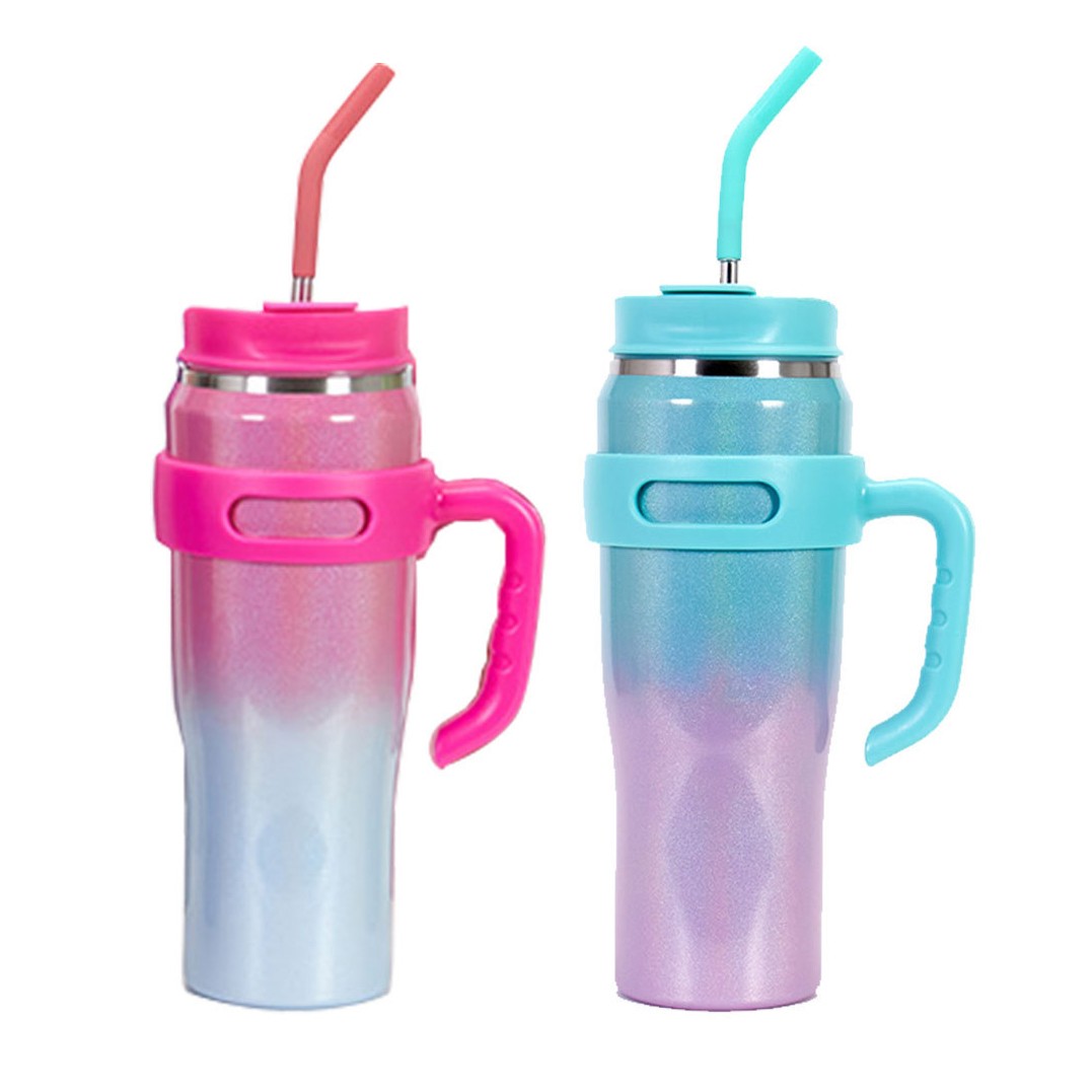 40 oz. Quencher Adventure Mug Stainless Steel Mug Travel Coffee Cup Custom Travel Double Wall Wholesale with handle