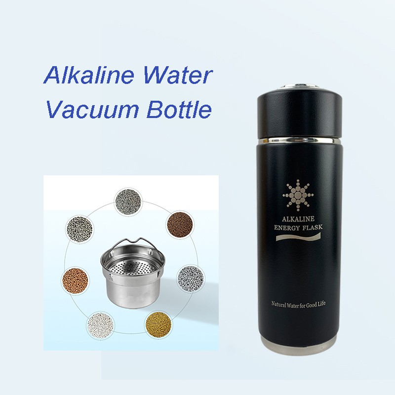 Custom logo antioxidant alkaline water filter bottles, Creates Premium Water up to 9+ pH