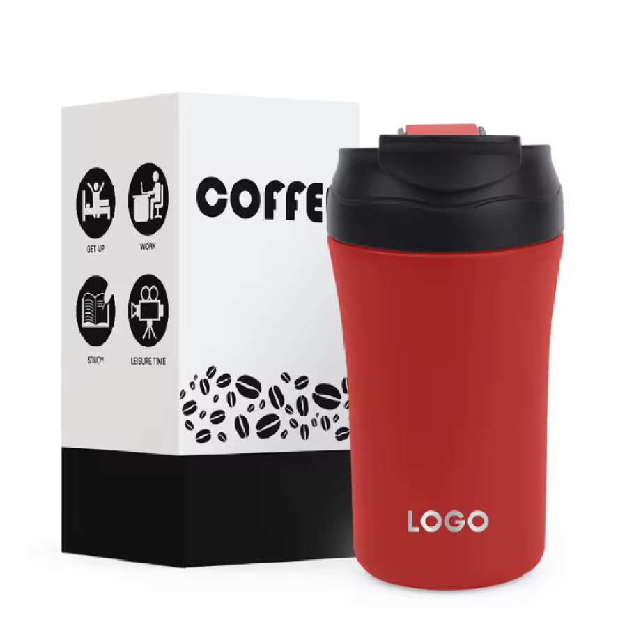 16oz Durable Insulated Coffee Mug Double Wall Stainless Steel Coffee Tumbler With Logo