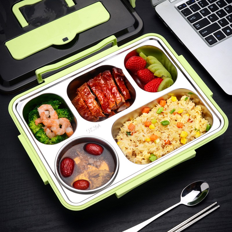 Stainless Steel Insulated Portable Lunch Box for Students
