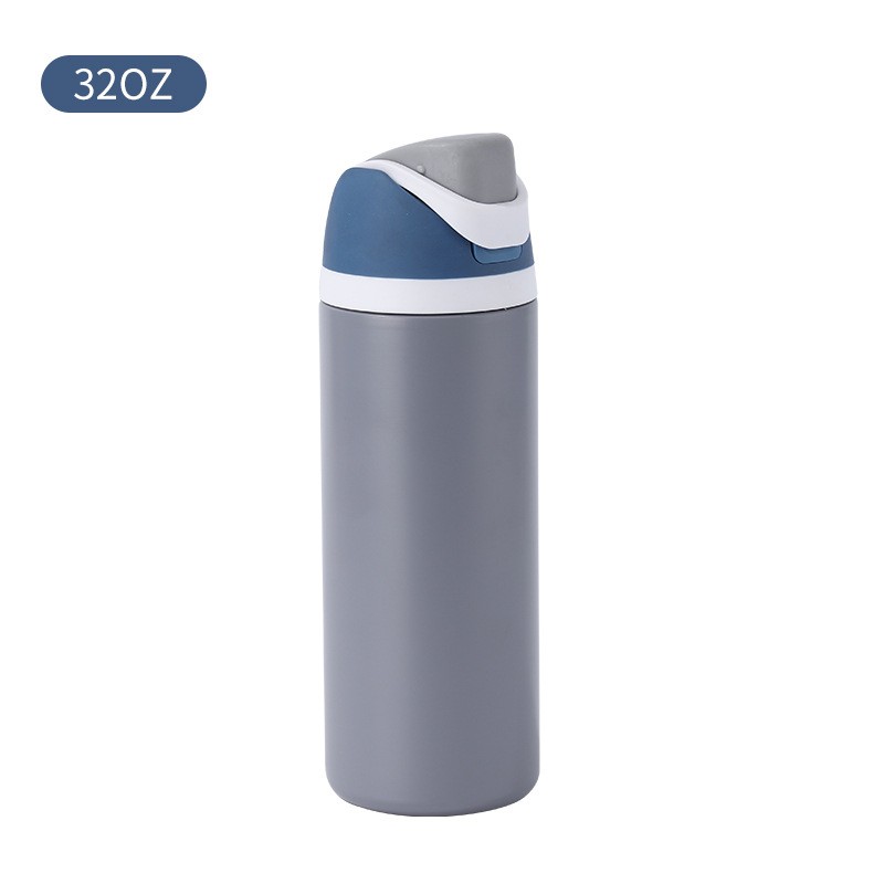 Large Capacity Stainless Steel Insulated Sports Cup with Straw