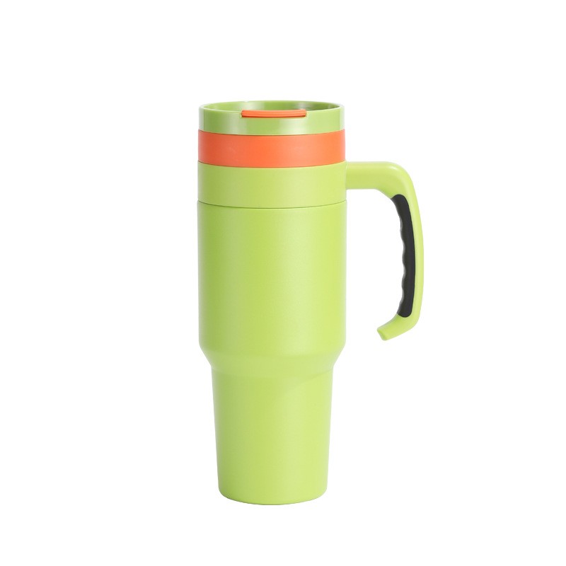 Large Capacity Insulated Stainless Steel Travel Mug with Handle