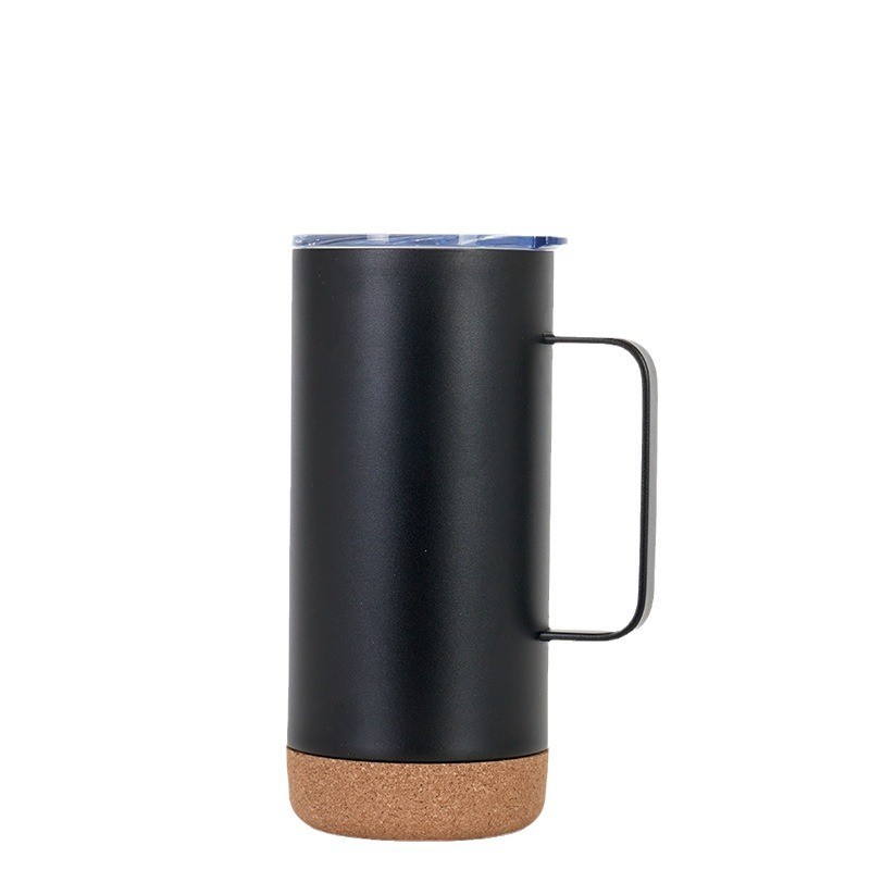 Minimalist Design Stainless Steel Thermos with Cork Bottom