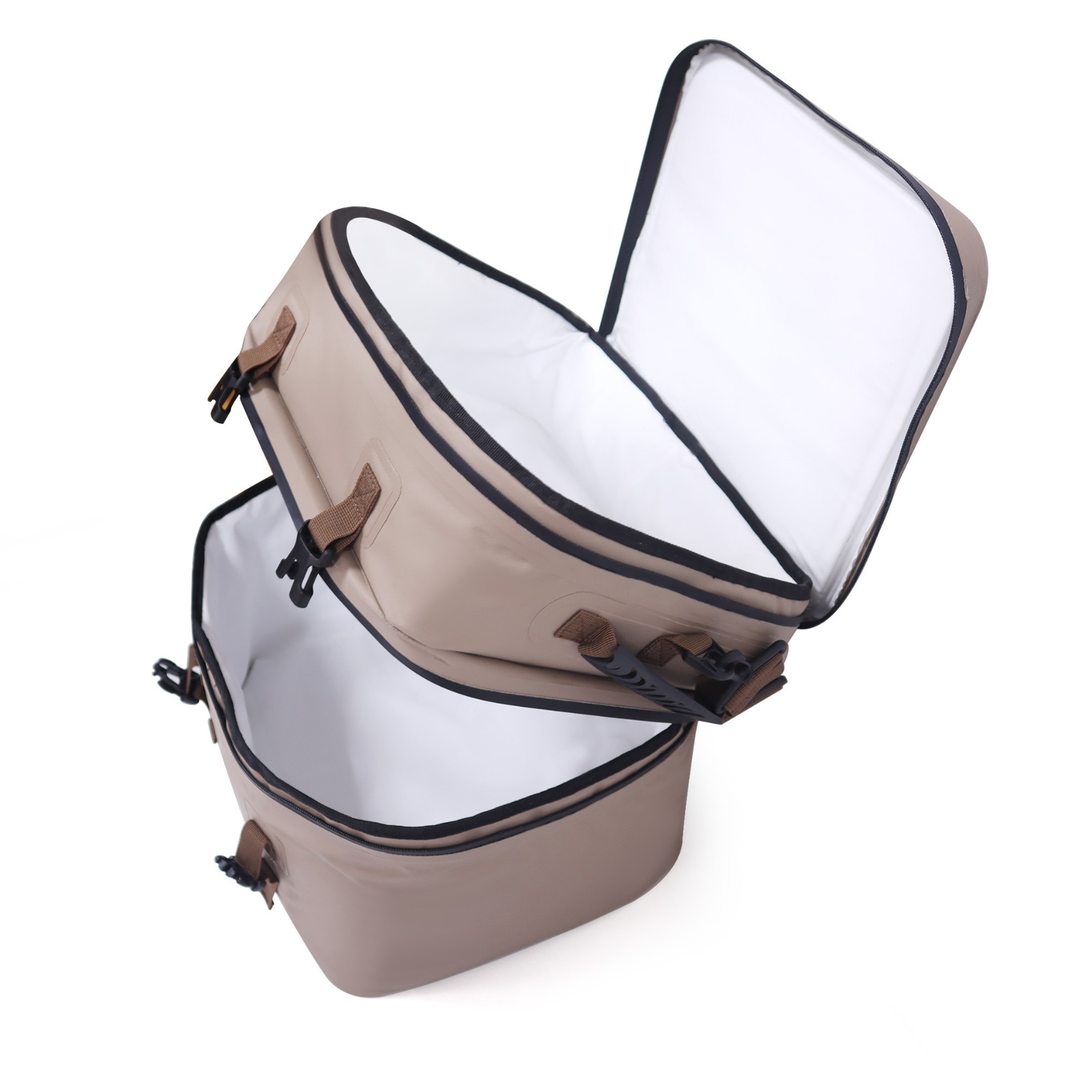 Dual Compartments Reusable Waterproof Leak-Proof for Travel Work Picnic Bag