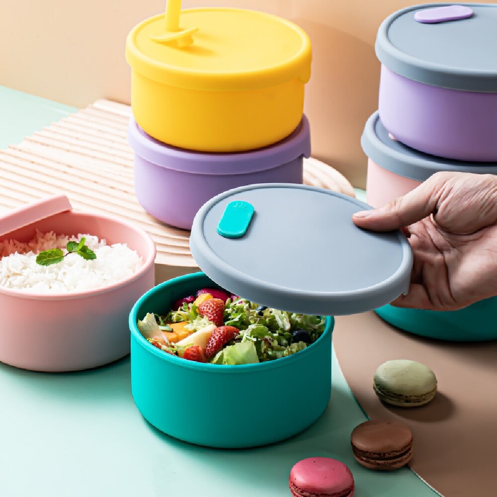Vibrant and Multicolored Lunch Boxes Perfect for Organizing and Enjoying Delicio