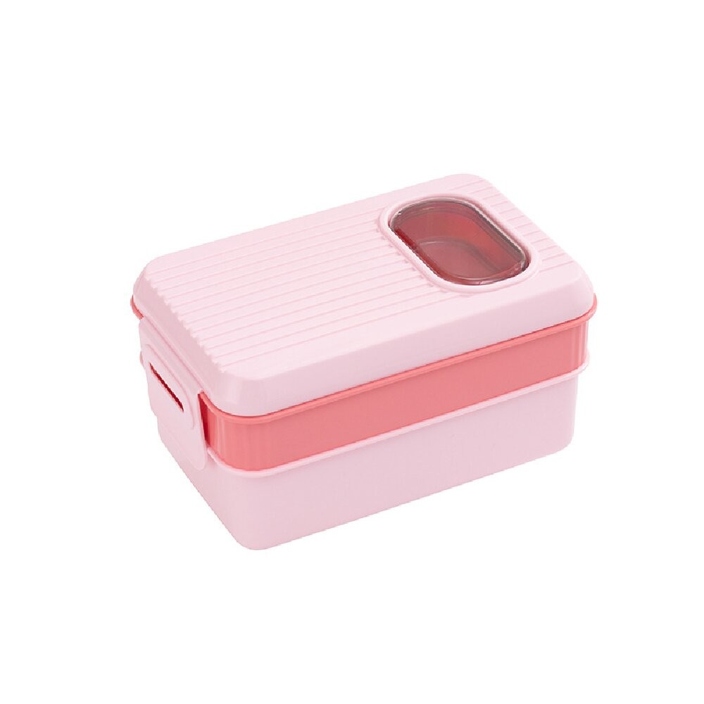 Modern Minimalist Japanese - Style Lunch Box: Microwave - Safe, Food - Grade Double - Layered Sealed Lunch Box