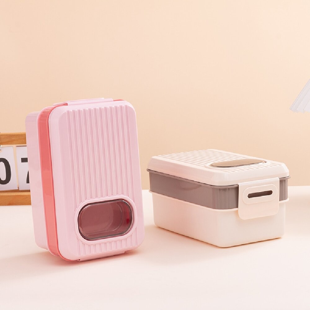Modern Minimalist Japanese - Style Lunch Box: Microwave - Safe, Food - Grade Dou