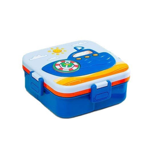 Cartoon Vehicle Kids Lunch Box -BPA-Free, Leakproof with Utensils Included